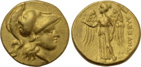 KINGS OF MACEDON. Alexander III 'the Great' (336-323 BC). GOLD Stater. Tyre. Dated RY 23 of Azemilkos (327/6 BC). Lifetime issue.