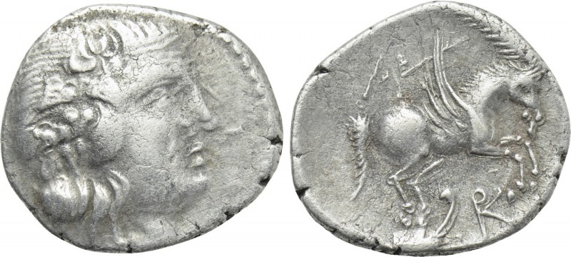 KORKYRA. Korkyra. Roman rule (Circa 229-48 BC). Didrachm. 

Obv: Head of Diony...