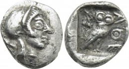 ATTICA. Athens. Obol (Circa 485/80 BC).