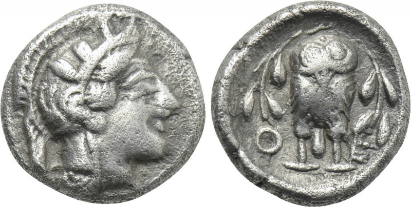 ATTICA. Athens. Hemidrachm (Circa 454-404 BC). 

Obv: Helmeted head of Athena ...