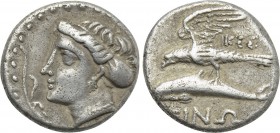 PAPHLAGONIA. Sinope. Drachm (Circa 330-300 BC). Ikessio, magistrate.