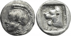 TROAS. Assos. Triobol or Hemidrachm (Mid-late 5th century BC).