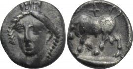 IONIA. Phygela. Hemiobol (Circa 400-380 BC).