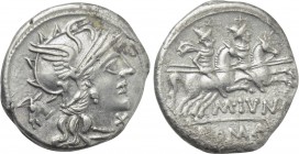 M. JUNIUS SILANUS. Denarius (145 BC). Rome.