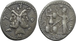 M. FURIUS L.F. PHILUS. Denarius (120 BC). Rome.