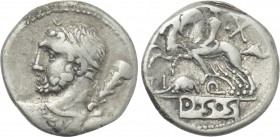 TI. QUINCTIUS. Denarius (112-111 BC). Rome.