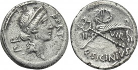 Q. SICINIUS. Denarius (49 BC). Rome.