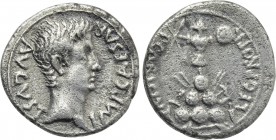 AUGUSTUS (27 BC-14 AD). Denarius. Emerita. P. Carisius, legatus.