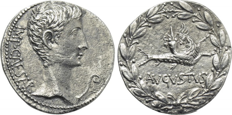 AUGUSTUS (27 BC-14 AD). Cistophorus. Pergamum.

Obv: IMP CAESAR.
Bare head ri...