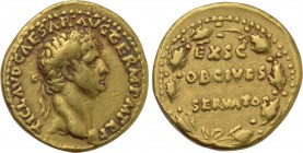 CLAUDIUS (41-54). GOLD Aureus. Rome.