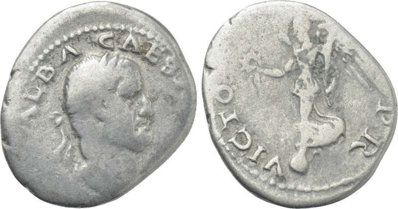 GALBA (68-69). Denarius. Rome.

Obv: IMP SER GALBA CAESAR AVG P M.
Laureate h...