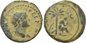 TITUS (Caesar, 69-79). Ae. Uncertain eastern mint, possibly Ephesus. Judaea Capta issue.