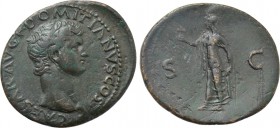 DOMITIAN (Caesar, 69-81). As. Lugdunum.