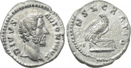 DIVUS ANTONINUS PIUS (Died 161). Denarius. Rome. Struck under Marcus Aurelius.