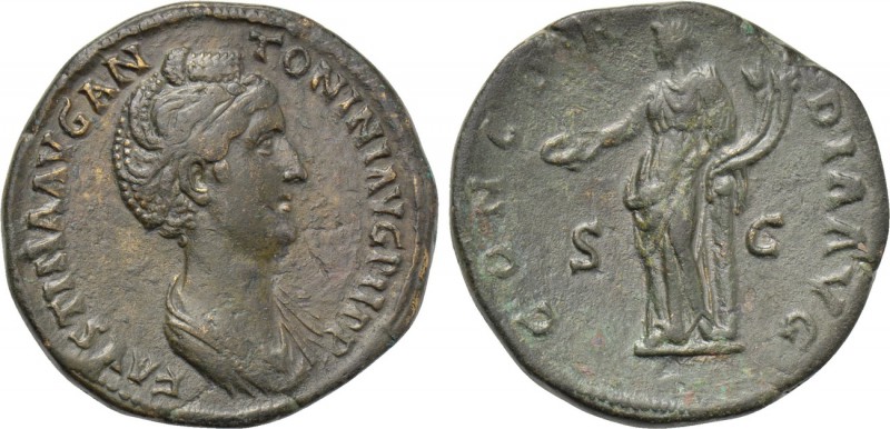 FAUSTINA I (Augusta, 138-140/1). Sestertius. Rome. 

Obv: FAVSTINA AVG ANTONIN...