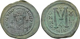 JUSTINIAN I (527-565). Follis. Nicomedia. Dated RY 13 (539/40).