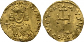 ANASTASIUS II ARTEMIUS (713-715). GOLD Tremissis. Constantinople.