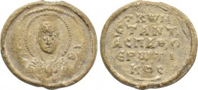 BYZANTINE LEAD SEALS. Konstantinos Erotikos, protospatharios (Circa 11th-12th centuries).