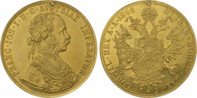 AUSTRIA. Franz Josef I (1848-1916). GOLD 4 Ducats (1889). Wien.
