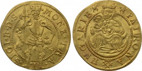 TRANSYLVANIA. Zsigmond Báthory (1581-1599). GOLD Ducat (1594). Hermannstadt.