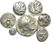 7 Greek coins.