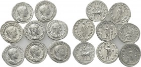 7 Roman Denari of Gordian III, Elagabal and Maximinus Thrax.