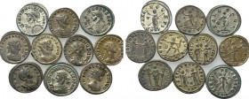 10 antoniniani of Probus, Aurelianus and Severina.
