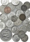 25 Coins of Franz-Joseph II of Austria; mostly Silver.