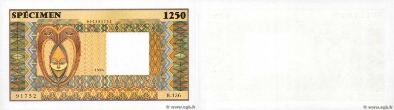 Country : FRENCH WEST AFRICA (1895-1958) 
Face Value : 1250 Échantillon 
Date : ...