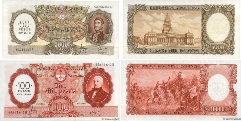 Country : ARGENTINA 
Face Value : 50 Pesos sur 5000 Pesos et 100 Pesos sur 10000...