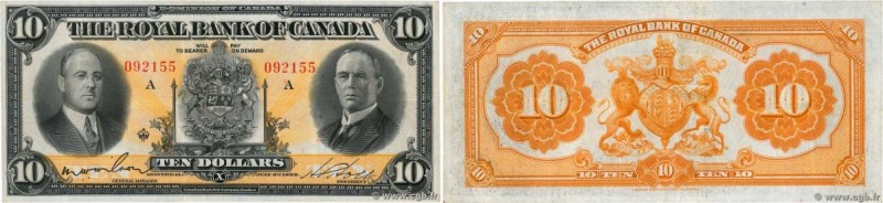 Country : CANADA 
Face Value : 10 Dollars 
Date : 03 juillet 1933 
Period/Provin...