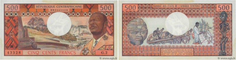 Country : CENTRAL AFRICAN REPUBLIC 
Face Value : 500 Francs 
Date : (1974) 
Peri...
