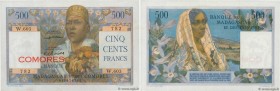 Country : COMOROS 
Face Value : 500 Francs 
Date : (1963) 
Period/Province/Bank : Banque de Madagascar et des Comores 
Catalogue reference : P.4b 
Alp...