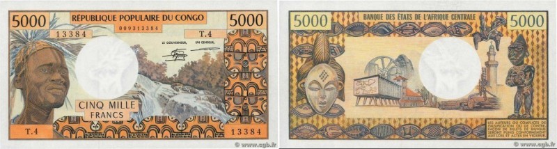 Country : CONGO 
Face Value : 5000 Francs 
Date : (1978) 
Period/Province/Bank :...