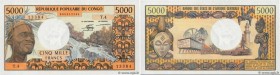 Country : CONGO 
Face Value : 5000 Francs 
Date : (1978) 
Period/Province/Bank : B.E.A.C. 
Department : République Populaire du Congo 
Catalogue refer...