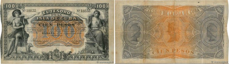 Country : CUBA 
Face Value : 100 Pesos 
Date : 12 aôut 1891 
Period/Province/Ban...