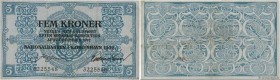Country : DENMARK 
Face Value : 5 Kroner 
Date : 1902 
Period/Province/Bank : Nationalbanken 
Catalogue reference : P.1 
Alphabet - signatures - serie...