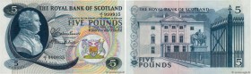 Country : SCOTLAND 
Face Value : 5 Pounds 
Date : 01 novembre 1966 
Period/Province/Bank : Royal Bank of Scotland 
Catalogue reference : P.328 
Alphab...