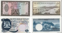 Country : SCOTLAND 
Face Value : 5 et 10 Pounds 
Date : 19 mars 1969 
Period/Province/Bank : The Royal Bank of Scotland Limited 
Catalogue reference :...