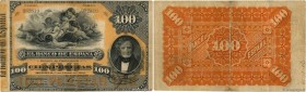 Country : SPAIN 
Face Value : 100 Pesetas 
Date : 01 janvier 1884 
Period/Province/Bank : Banco de Espana 
Catalogue reference : P.26 
Alphabet - sign...