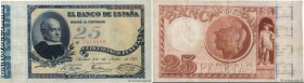 Country : SPAIN 
Face Value : 25 Pesetas 
Date : 24 juillet 1893 
Period/Province/Bank : Banco de Espana 
Catalogue reference : P.42 
Alphabet - signa...