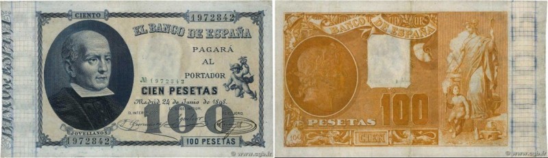 Country : SPAIN 
Face Value : 100 Pesetas 
Date : 24 juin 1898 
Period/Province/...