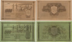 Country : FINLAND 
Face Value : 1000 Markkaa Lot 
Date : 1922 (1932-45) 
Period/Province/Bank : Suomen Pankki 
Catalogue reference : P.66a et P.067a 
...