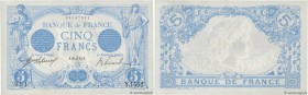 Country : FRANCE 
Face Value : 5 Francs BLEU 
Date : 26 décembre 1912 
Period/Province/Bank : Banque de France, XXe siècle 
Catalogue reference : F.02...