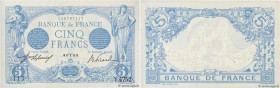 Country : FRANCE 
Face Value : 5 Francs BLEU 
Date : 17 mars 1915 
Period/Province/Bank : Banque de France, XXe siècle 
Catalogue reference : F.02.25 ...