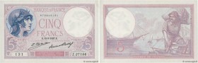 Country : FRANCE 
Face Value : 5 Francs VIOLET 
Date : 12 mars 1927 
Period/Province/Bank : Banque de France, XXe siècle 
Catalogue reference : F.03.1...