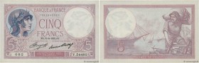 Country : FRANCE 
Face Value : 5 Francs VIOLET 
Date : 13 avril 1933 
Period/Province/Bank : Banque de France, XXe siècle 
Catalogue reference : F.03....