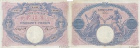 Country : FRANCE 
Face Value : 50 Francs BLEU ET ROSE 
Date : 25 août 1905 
Period/Province/Bank : Banque de France, XXe siècle 
Catalogue reference :...
