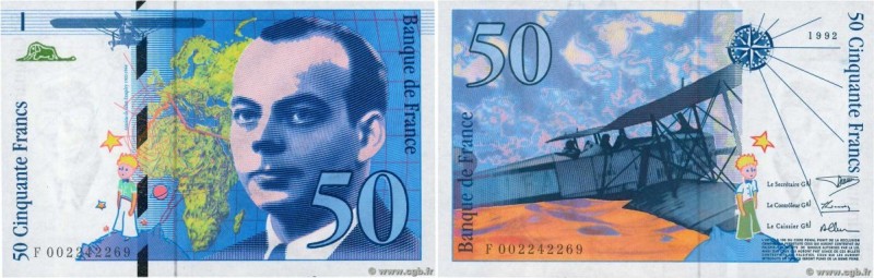 Country : FRANCE 
Face Value : 50 Francs SAINT-EXUPÉRY Sans mouton 
Date : 1992 ...