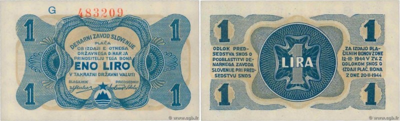 Country : YUGOSLAVIA 
Face Value : 1 Liro 
Date : 12 mars 1944 
Period/Province/...